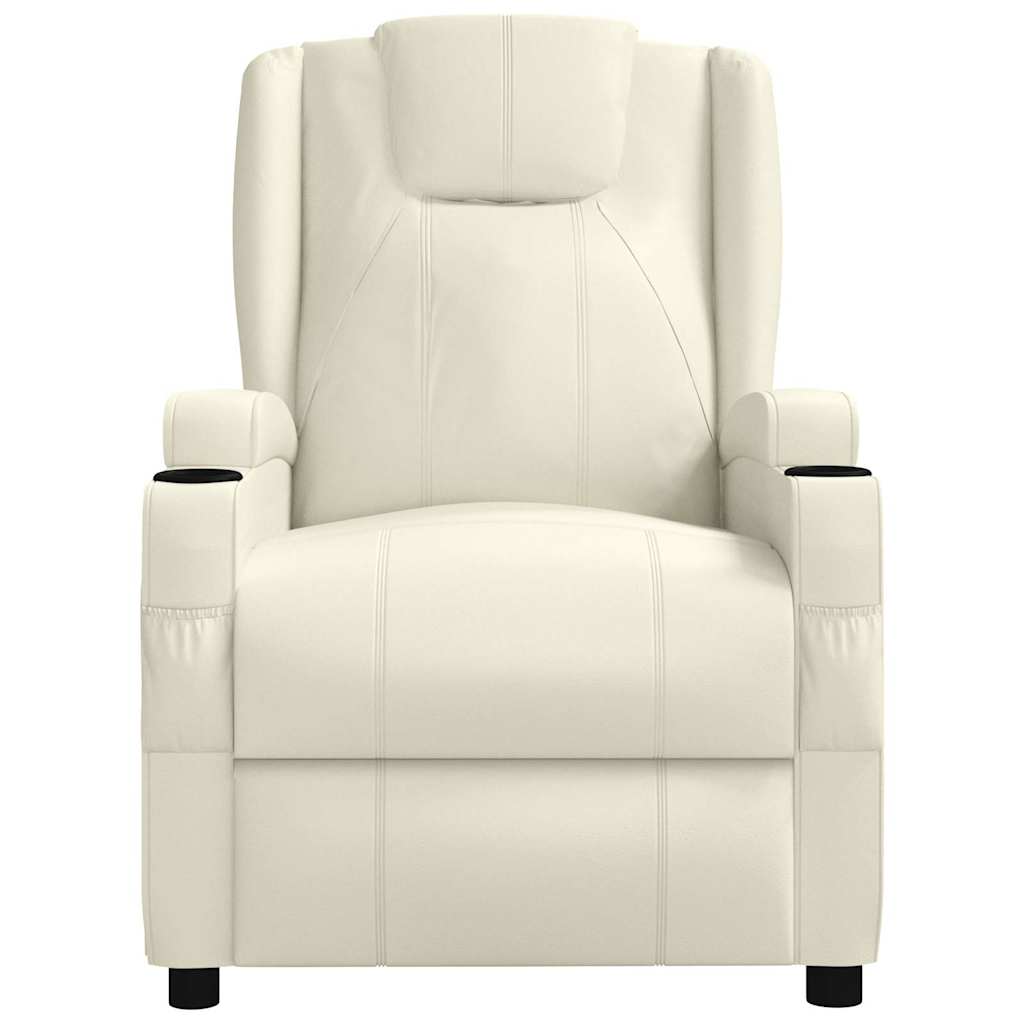 Fauteuil inclinable Blanc crème Similicuir - XIOS