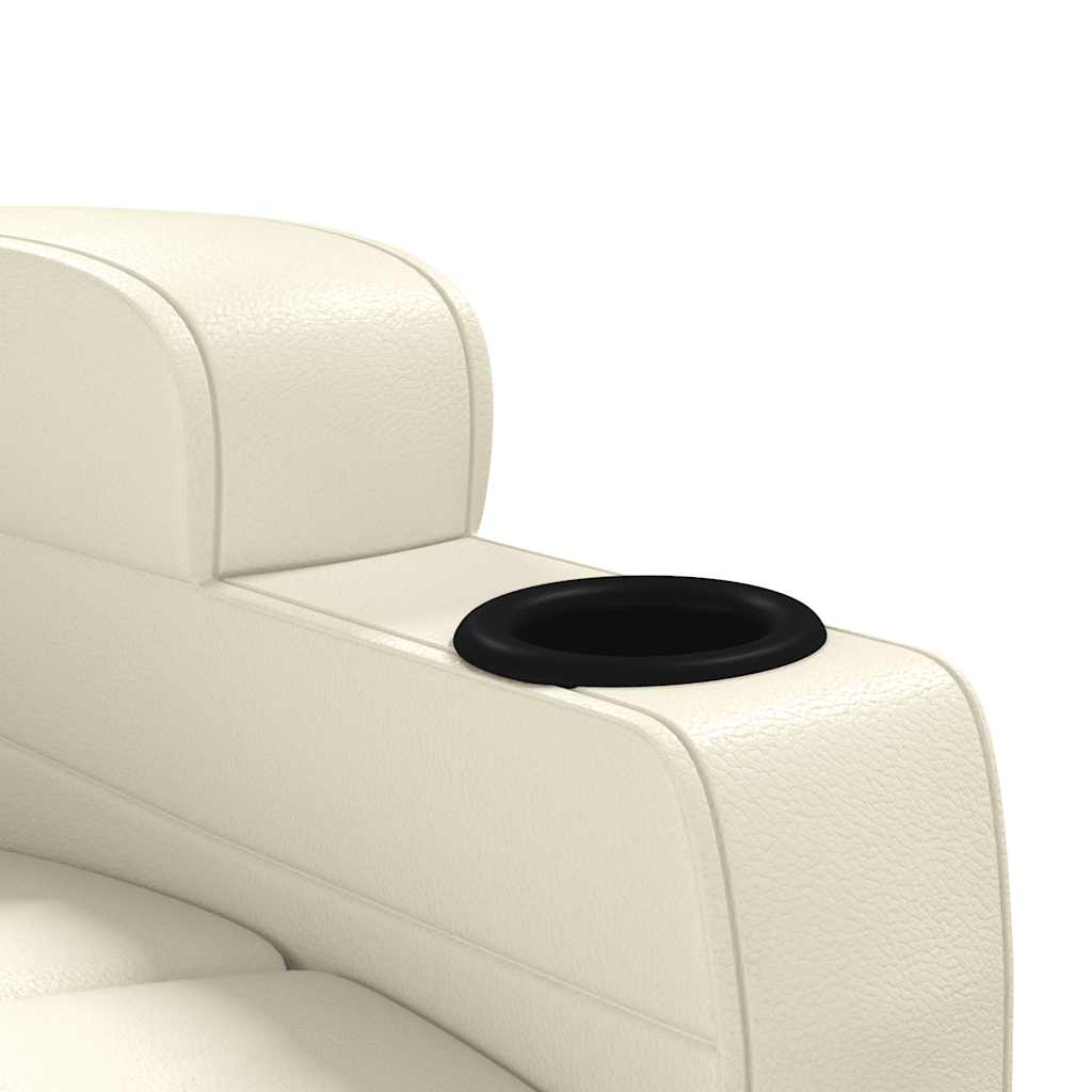 Fauteuil inclinable Blanc crème Similicuir - XIOS