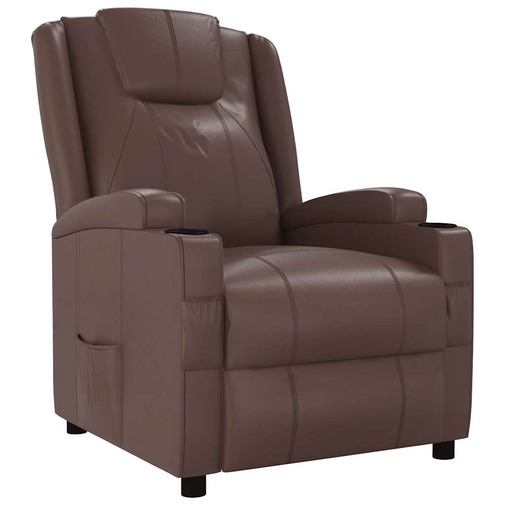 Fauteuil inclinable Marron Similicuir - XIOS
