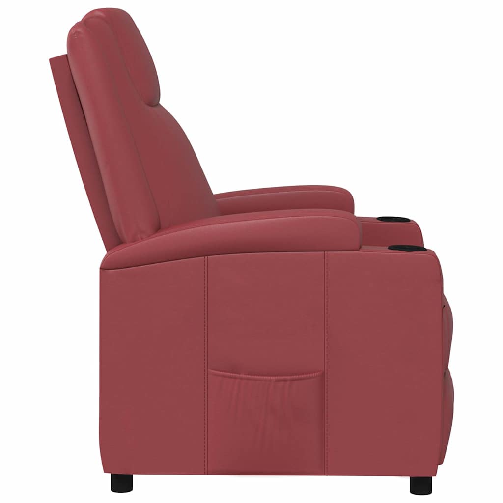Fauteuil inclinable Rouge bordeaux Similicuir - XIOS