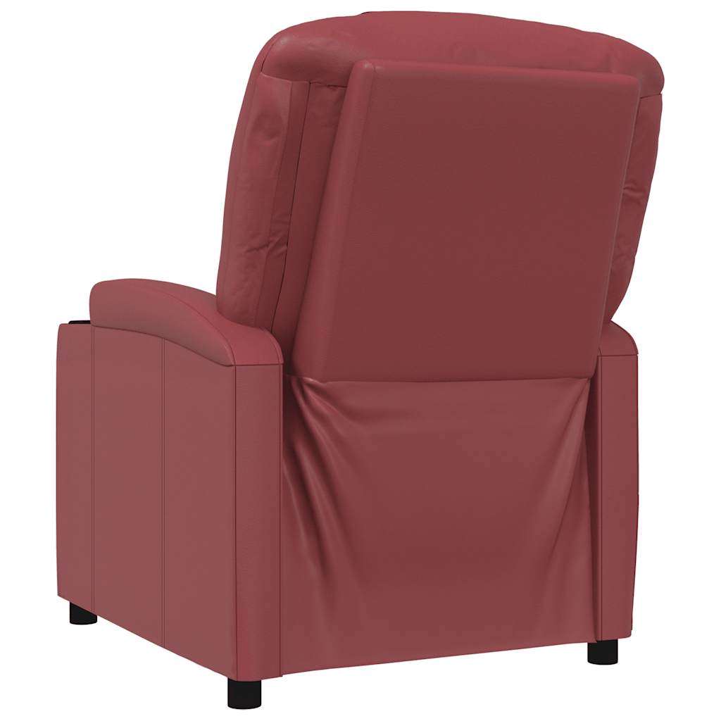 Fauteuil inclinable Rouge bordeaux Similicuir - XIOS