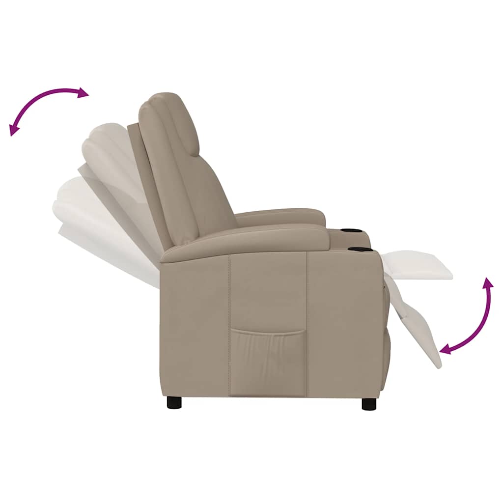 Fauteuil inclinable Cappuccino Similicuir - XIOS