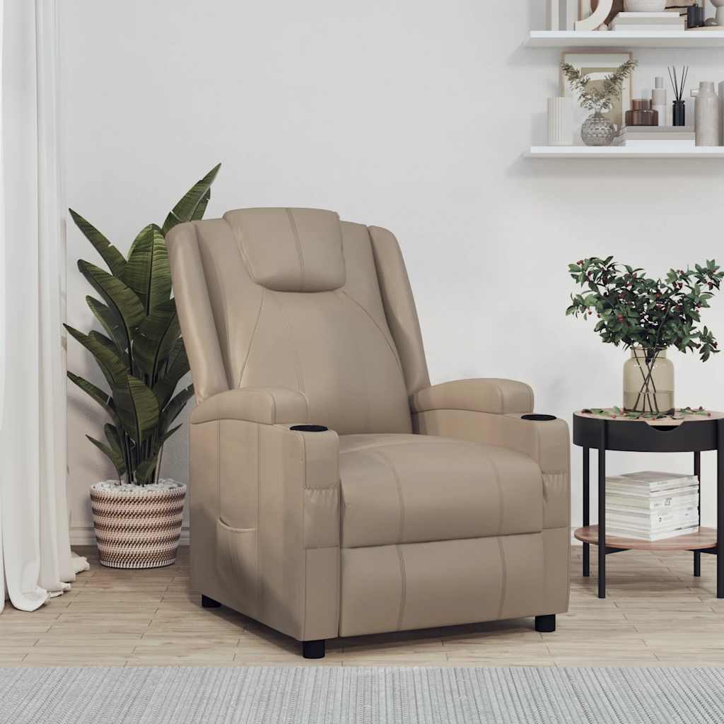 Fauteuil inclinable Cappuccino Similicuir - XIOS