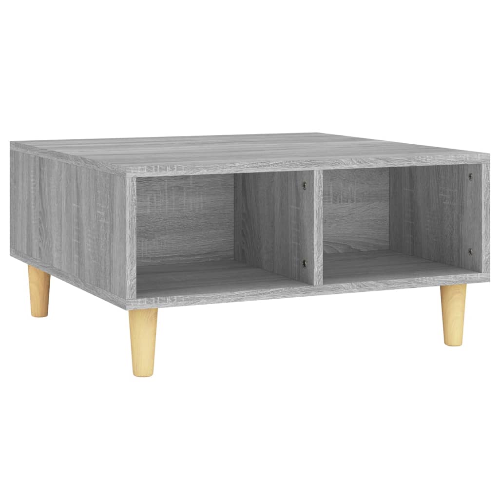 Table basse sonoma gris 60x60x30 cm bois d'ingénierie - XIOS