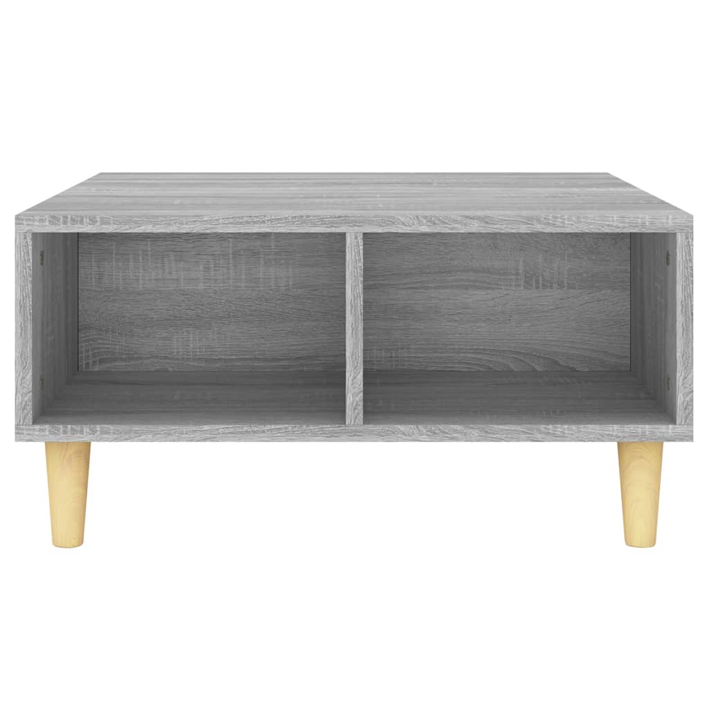 Table basse sonoma gris 60x60x30 cm bois d'ingénierie - XIOS