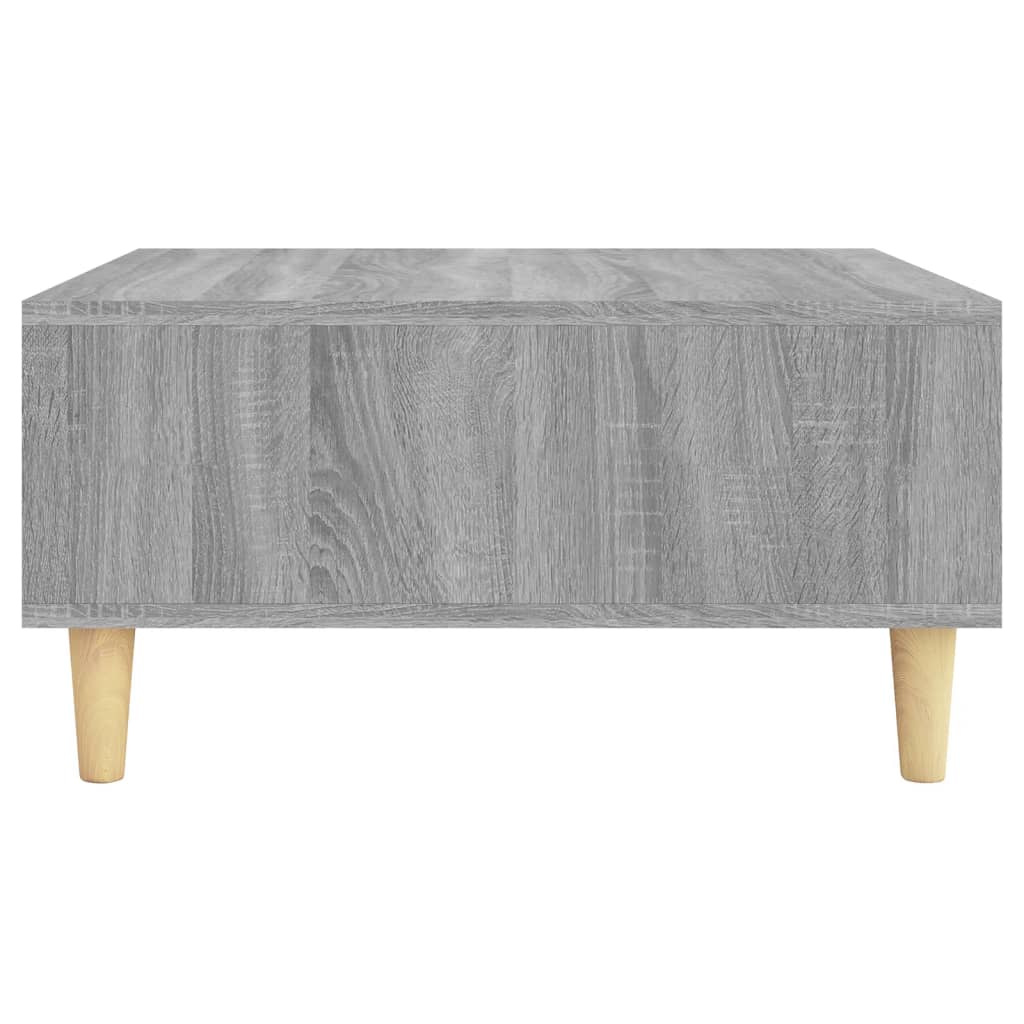 Table basse sonoma gris 60x60x30 cm bois d'ingénierie - XIOS