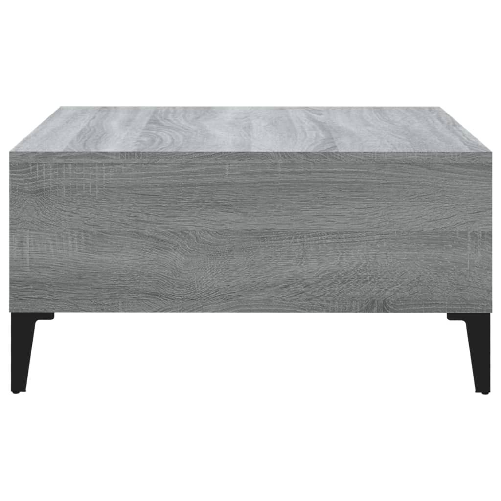 Table basse sonoma gris 60x60x30 cm bois d'ingénierie - XIOS