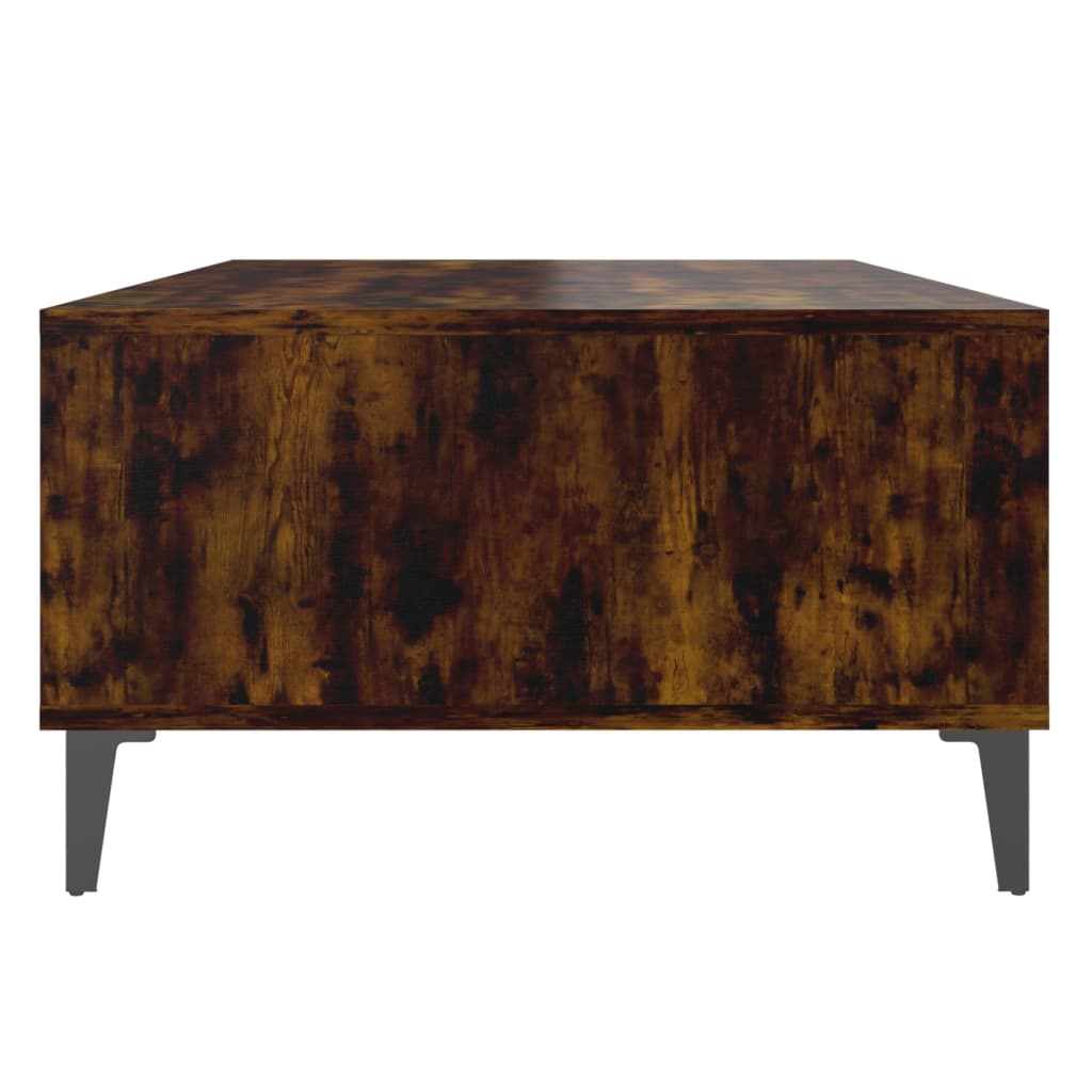 Table basse chêne fumé 103,5x60x35 cm bois d'ingénierie - XIOS