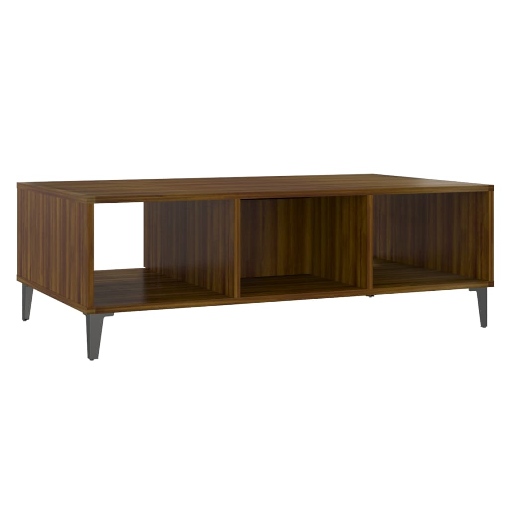 Table basse Chêne marron 103,5x60x35 cm Bois d'ingénierie - XIOS