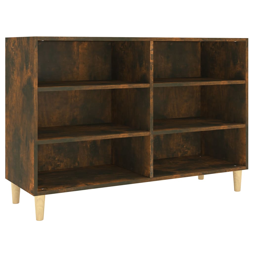 Buffet chêne fumé 103,5x35x70 cm bois d'ingénierie - XIOS