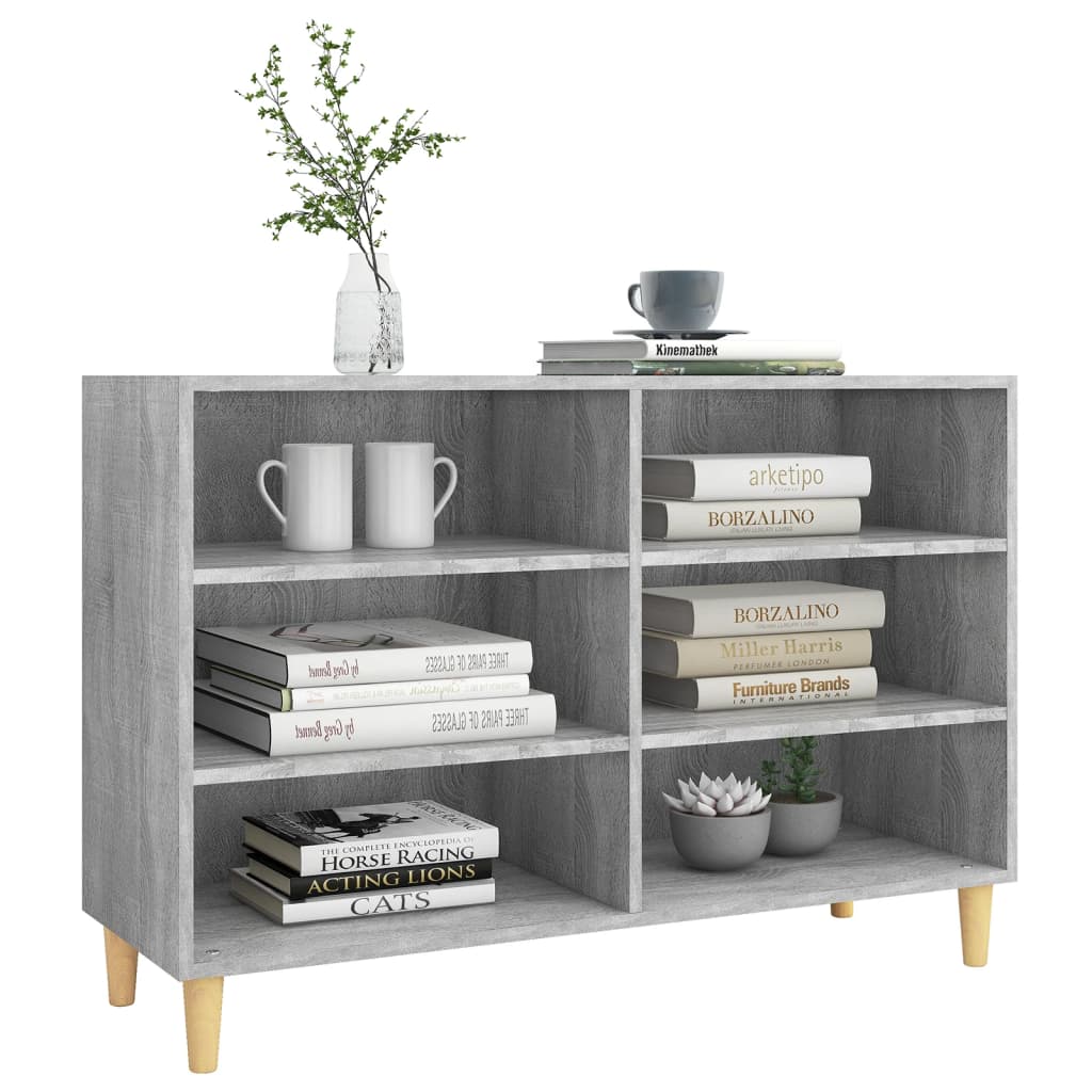 Buffet sonoma gris 103,5x35x70 cm bois d'ingénierie - XIOS