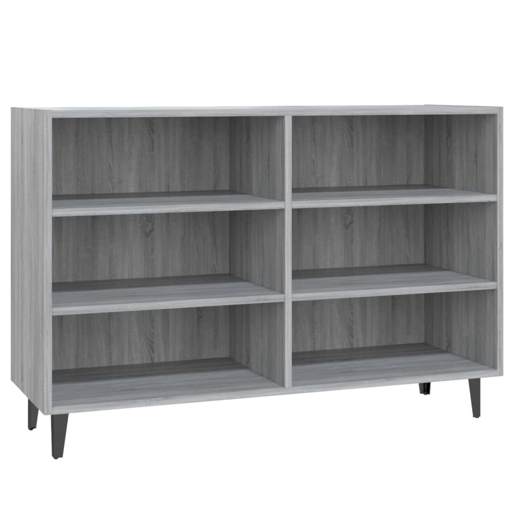 Buffet sonoma gris 103,5x35x70 cm bois d'ingénierie - XIOS