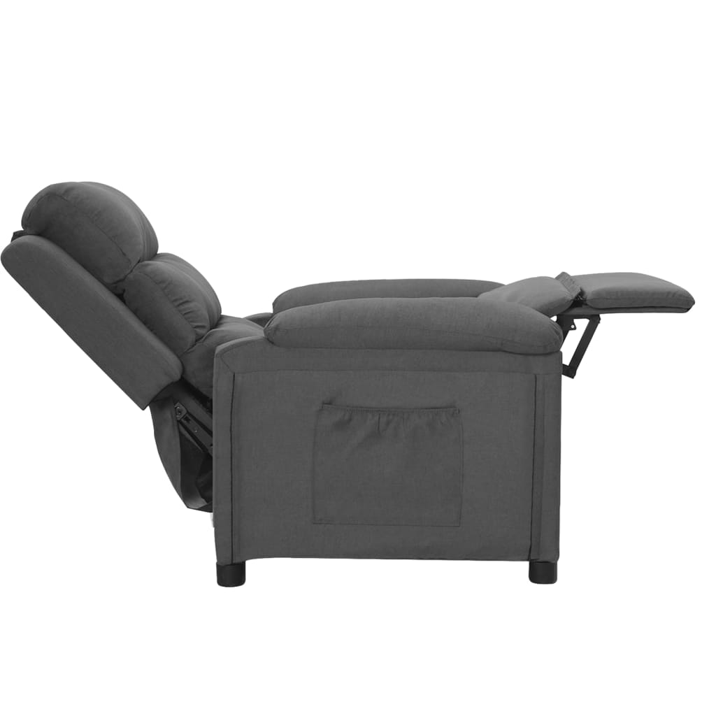 Fauteuil inclinable Gris foncé Tissu - XIOS