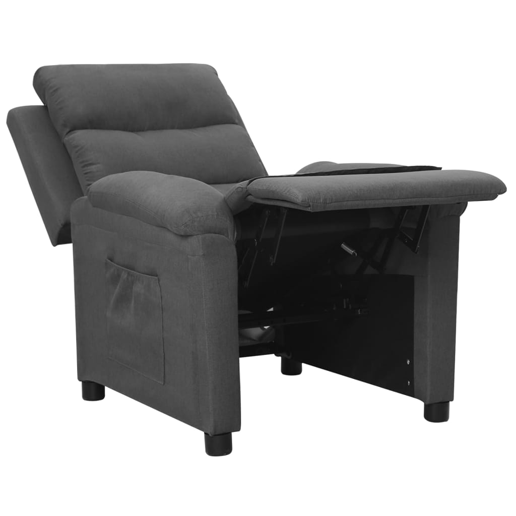 Fauteuil inclinable Gris foncé Tissu - XIOS
