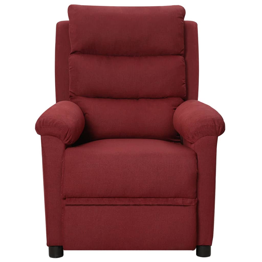 Fauteuil inclinable Rouge bordeaux Tissu - XIOS
