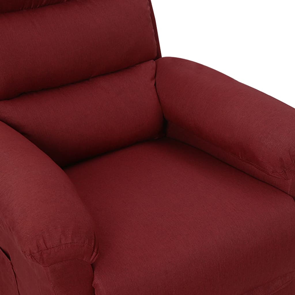Fauteuil inclinable Rouge bordeaux Tissu - XIOS