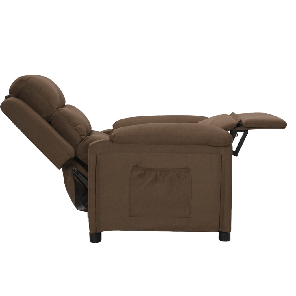 Fauteuil inclinable Marron Tissu