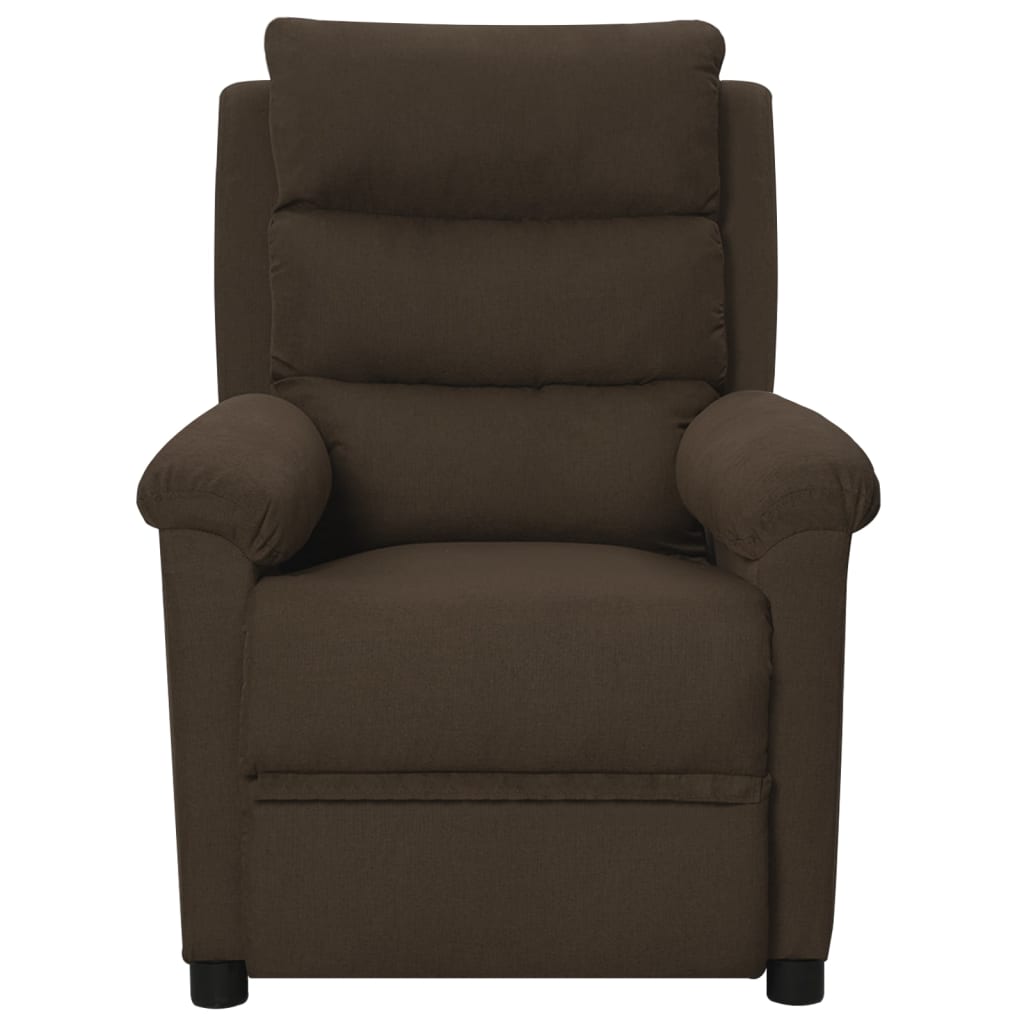 Fauteuil inclinable Marron foncé Tissu - XIOS