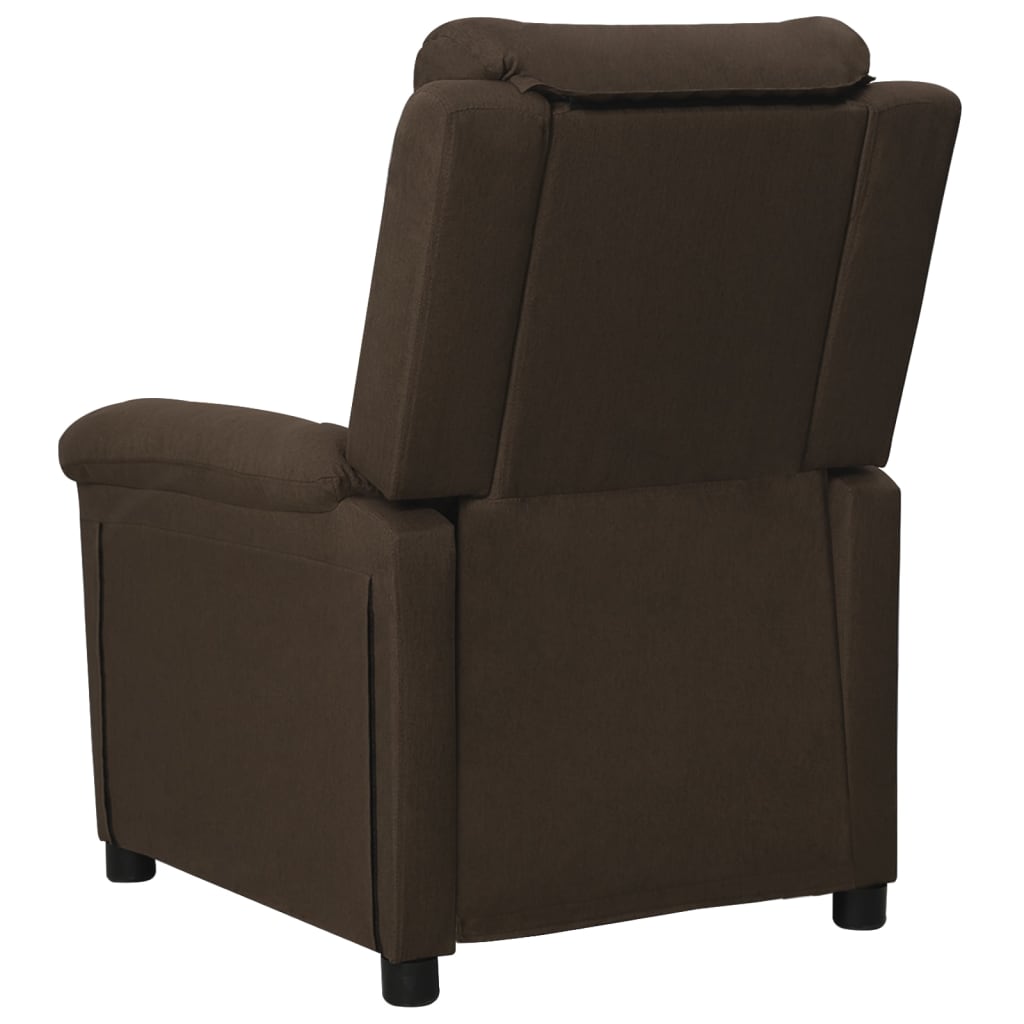 Fauteuil inclinable Marron foncé Tissu - XIOS