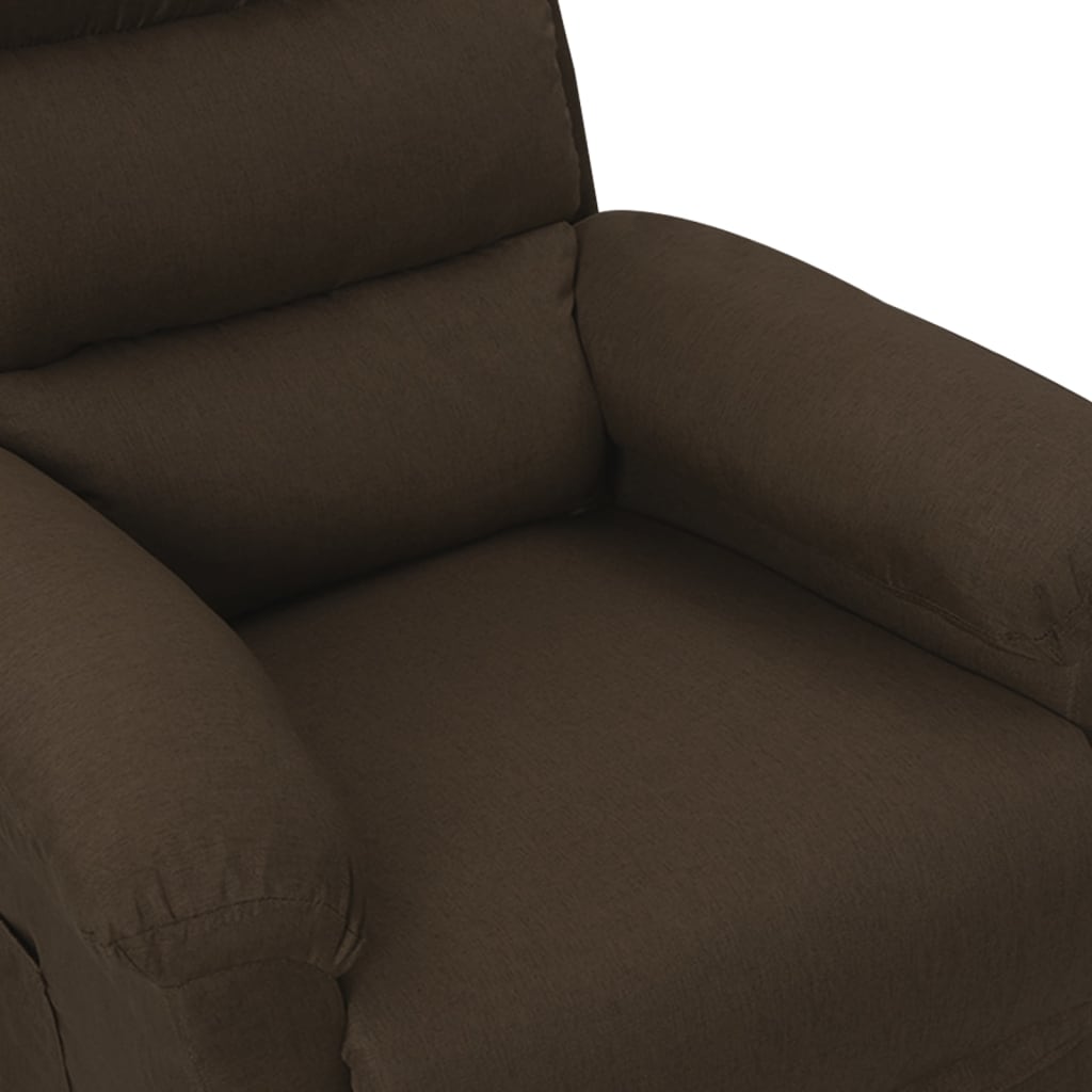 Fauteuil inclinable Marron foncé Tissu - XIOS