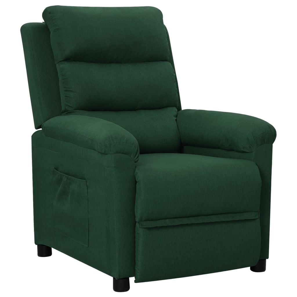 Fauteuil inclinable Vert foncé Tissu - XIOS