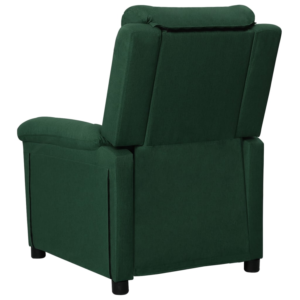 Fauteuil inclinable Vert foncé Tissu - XIOS