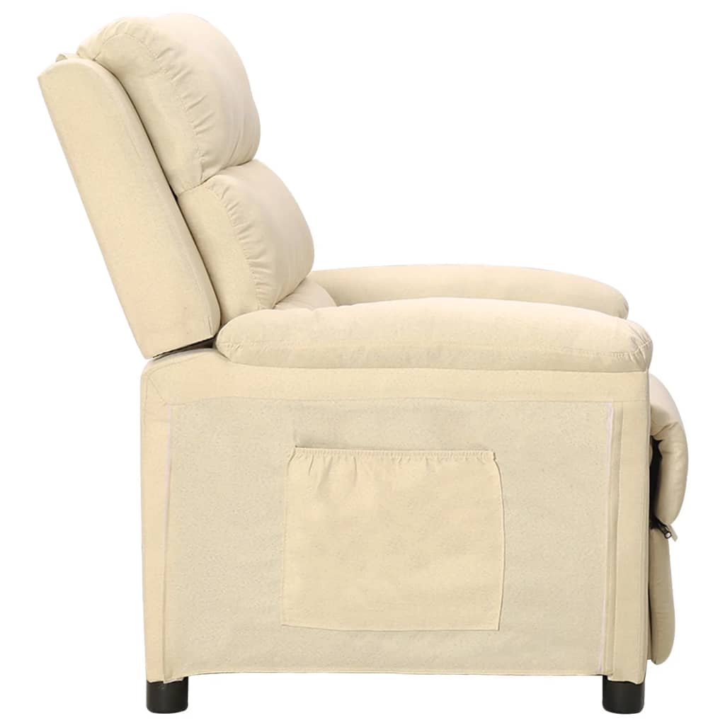 Fauteuil inclinable Crème Tissu - XIOS