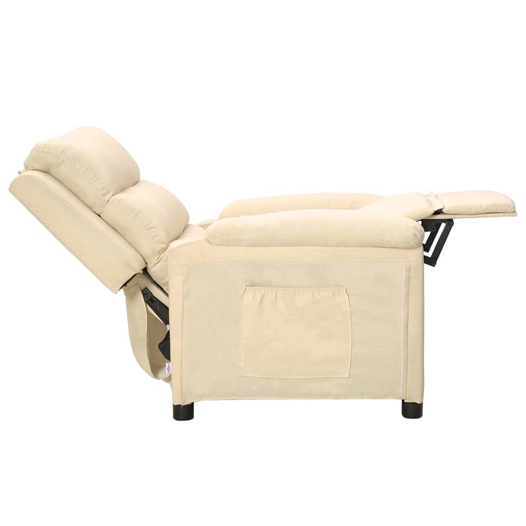 Fauteuil inclinable Crème Tissu - XIOS