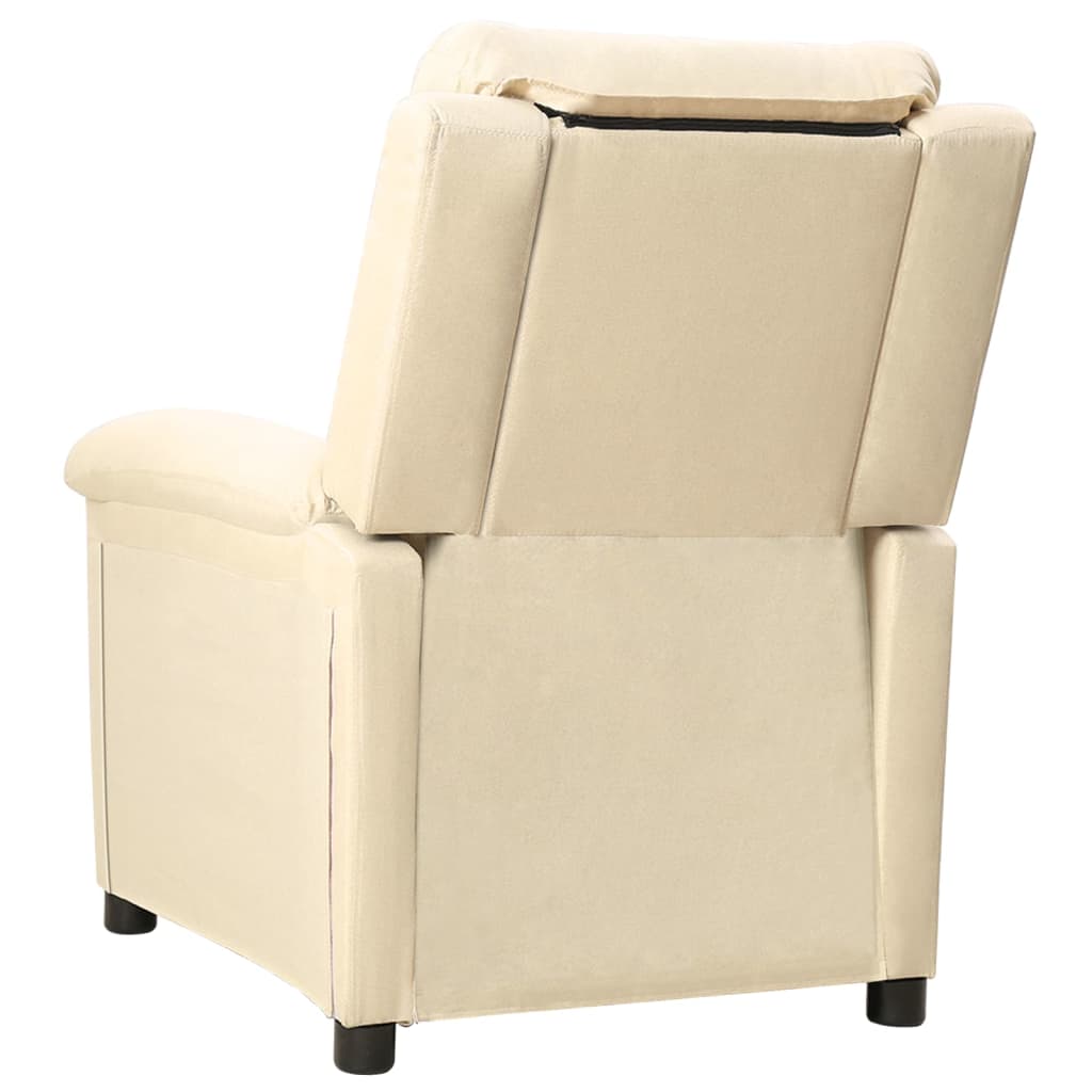 Fauteuil inclinable Crème Tissu - XIOS