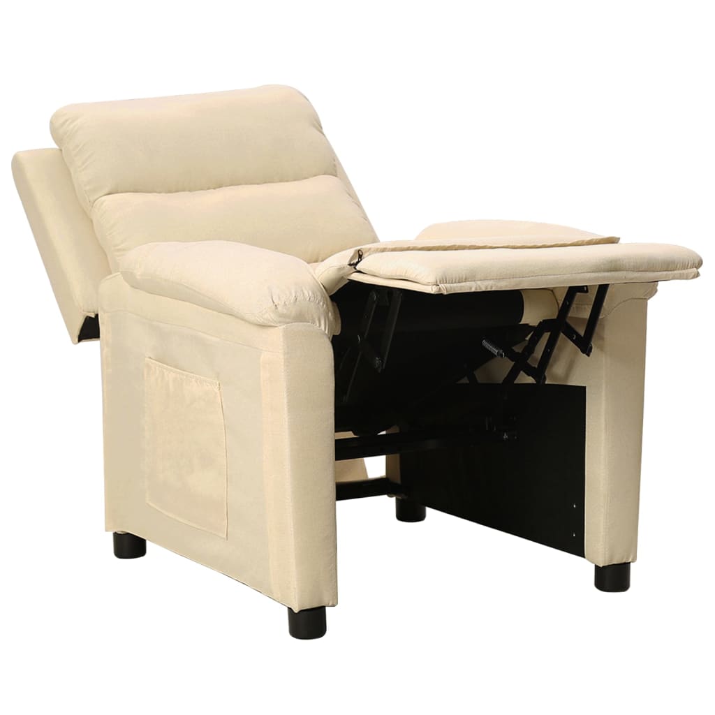 Fauteuil inclinable Crème Tissu - XIOS