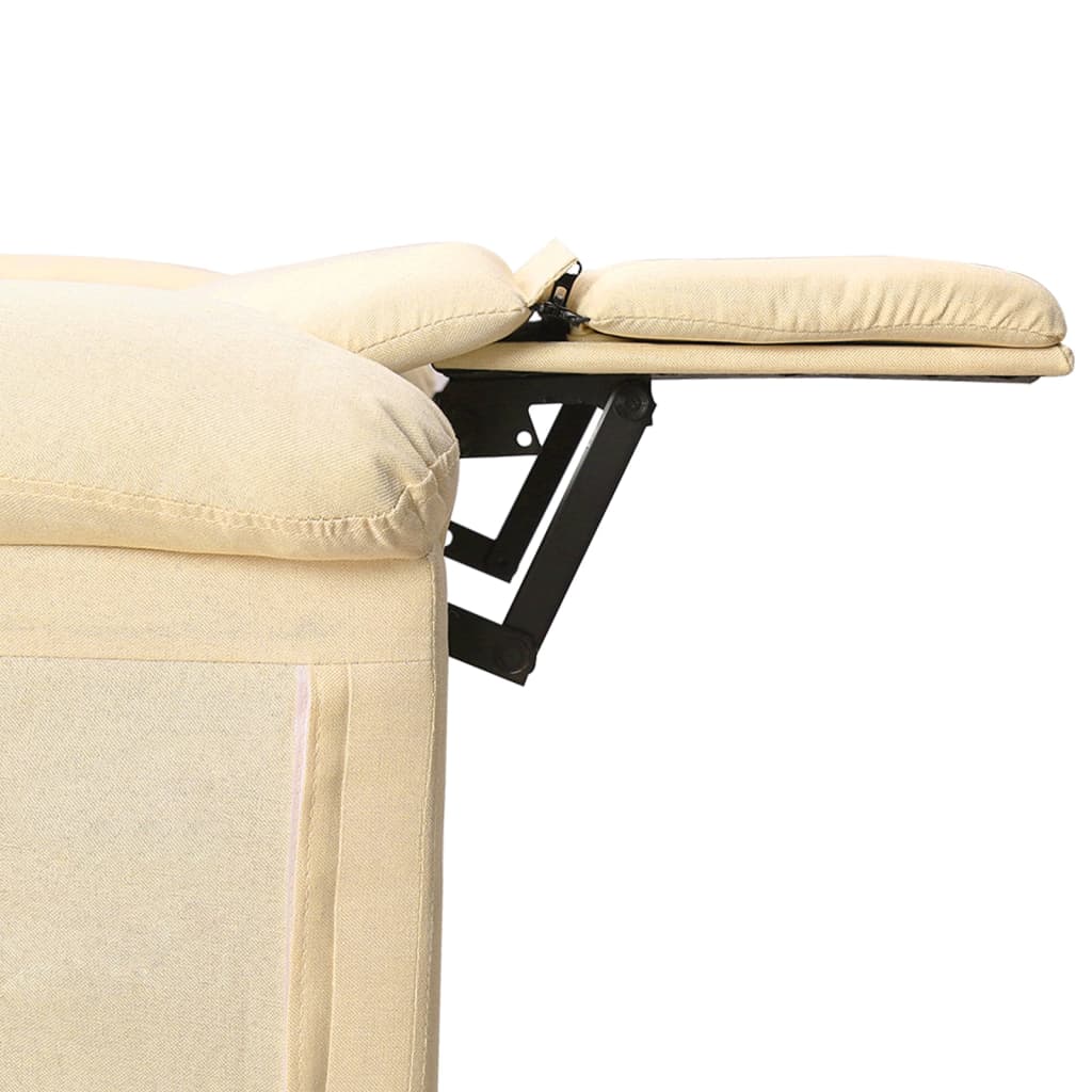 Fauteuil inclinable Crème Tissu - XIOS