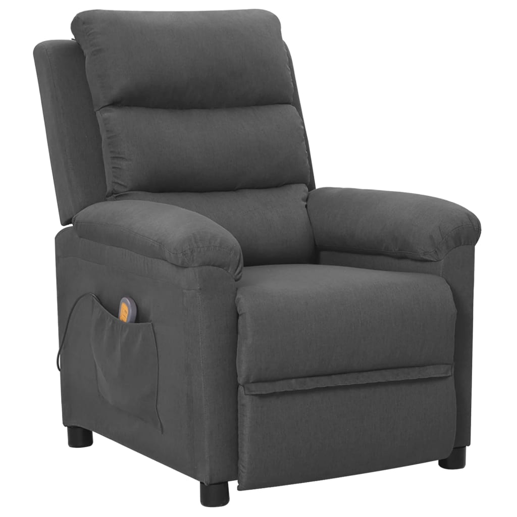Fauteuil de massage Gris foncé Tissu - XIOS