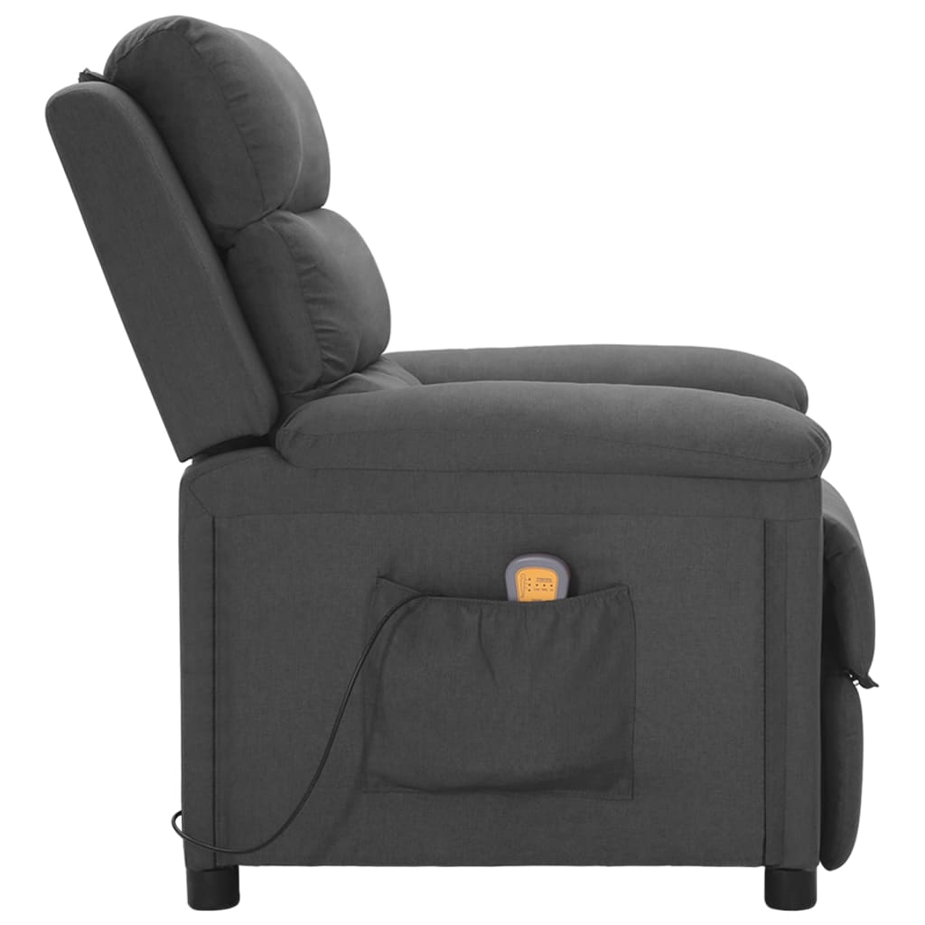 Fauteuil de massage Gris foncé Tissu - XIOS