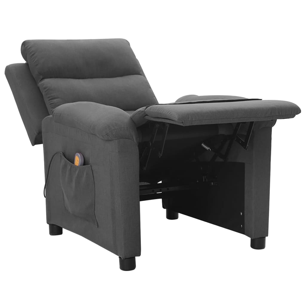 Fauteuil de massage Gris foncé Tissu - XIOS