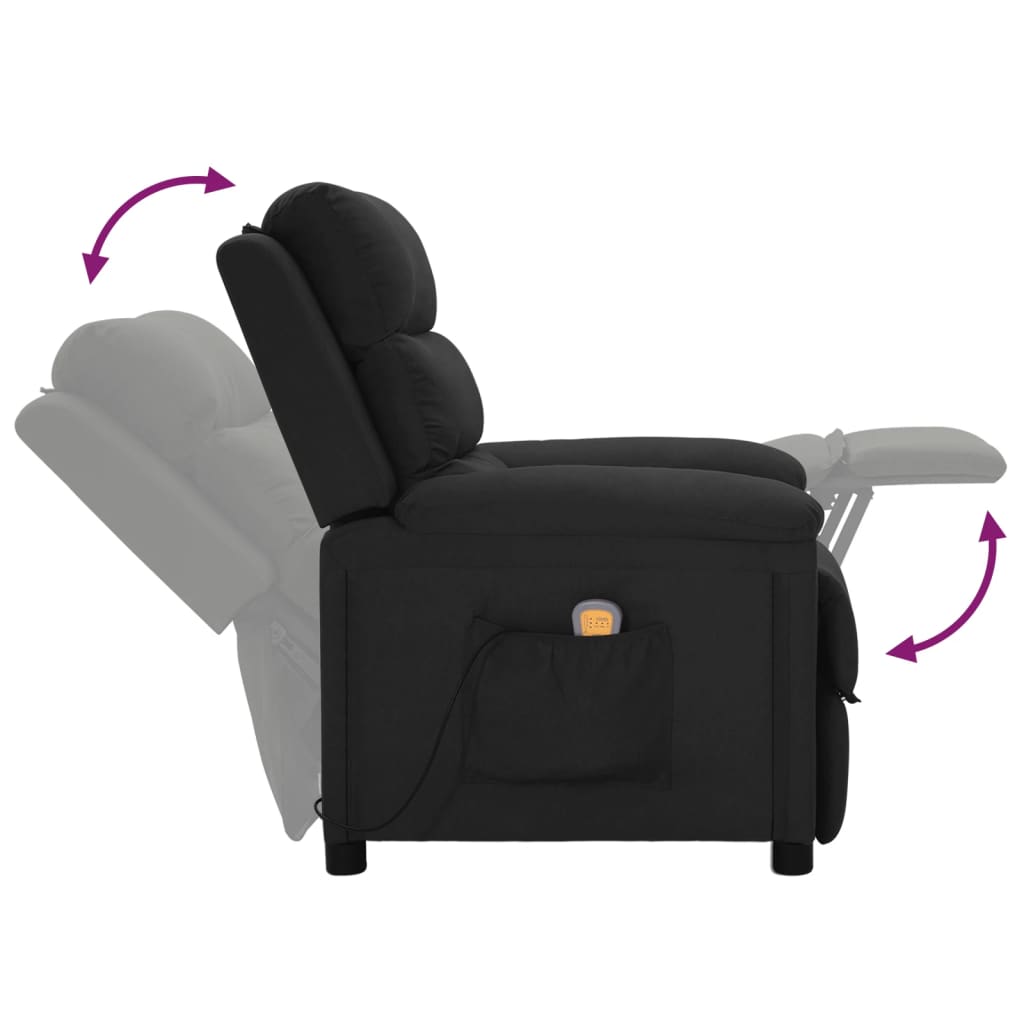 Fauteuil de massage Noir Tissu - XIOS