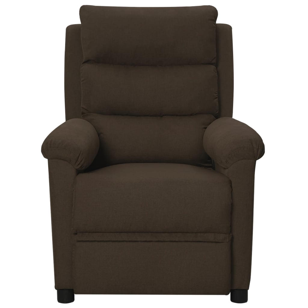 Fauteuil de massage Marron foncé Tissu - XIOS