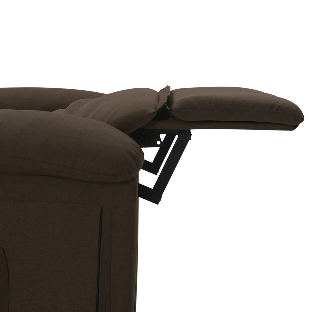 Fauteuil de massage Marron foncé Tissu - XIOS