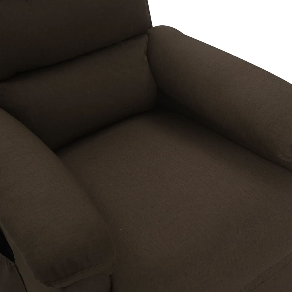 Fauteuil de massage Marron foncé Tissu - XIOS