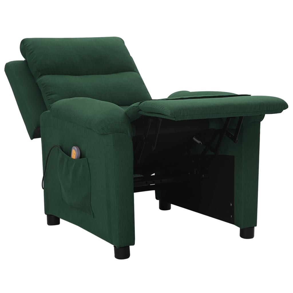 Fauteuil de massage Vert foncé Tissu - XIOS