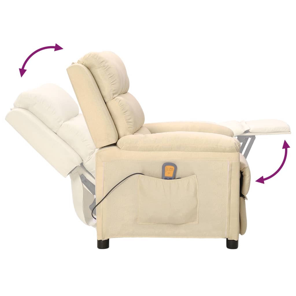 Fauteuil de massage Crème Tissu - XIOS