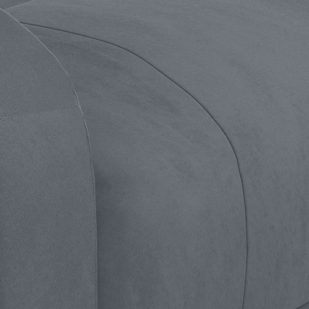 Fauteuil inclinable Gris foncé Velours - XIOS