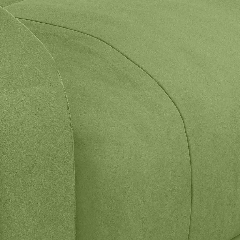 Fauteuil inclinable vert clair velours - XIOS