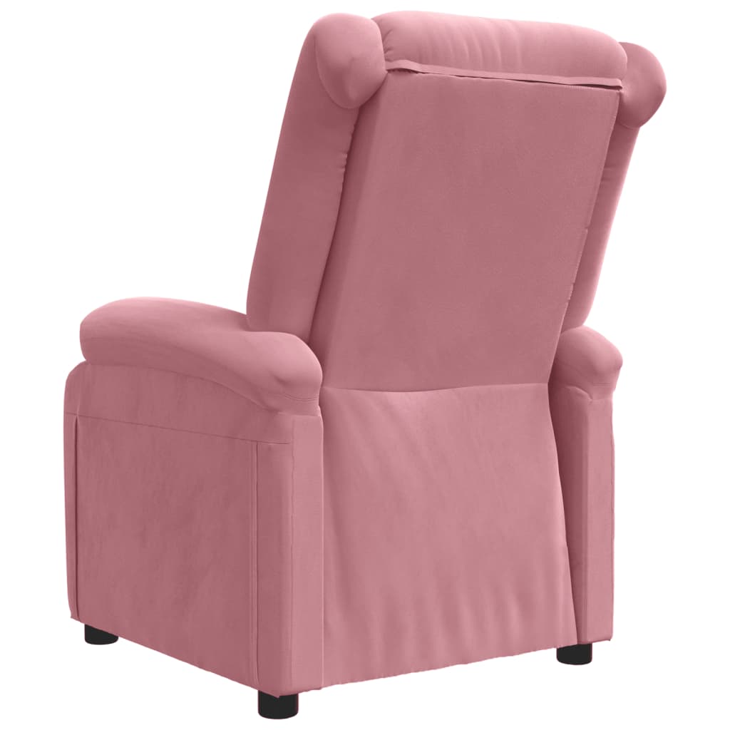 Fauteuil inclinable Rose Velours - XIOS