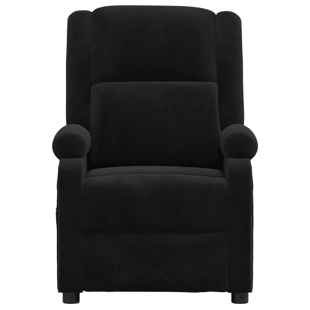 Fauteuil inclinable noir velours - XIOS