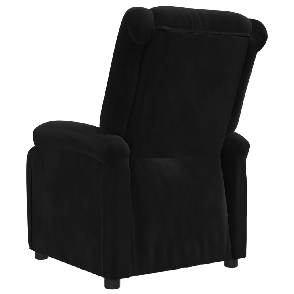 Fauteuil inclinable noir velours - XIOS