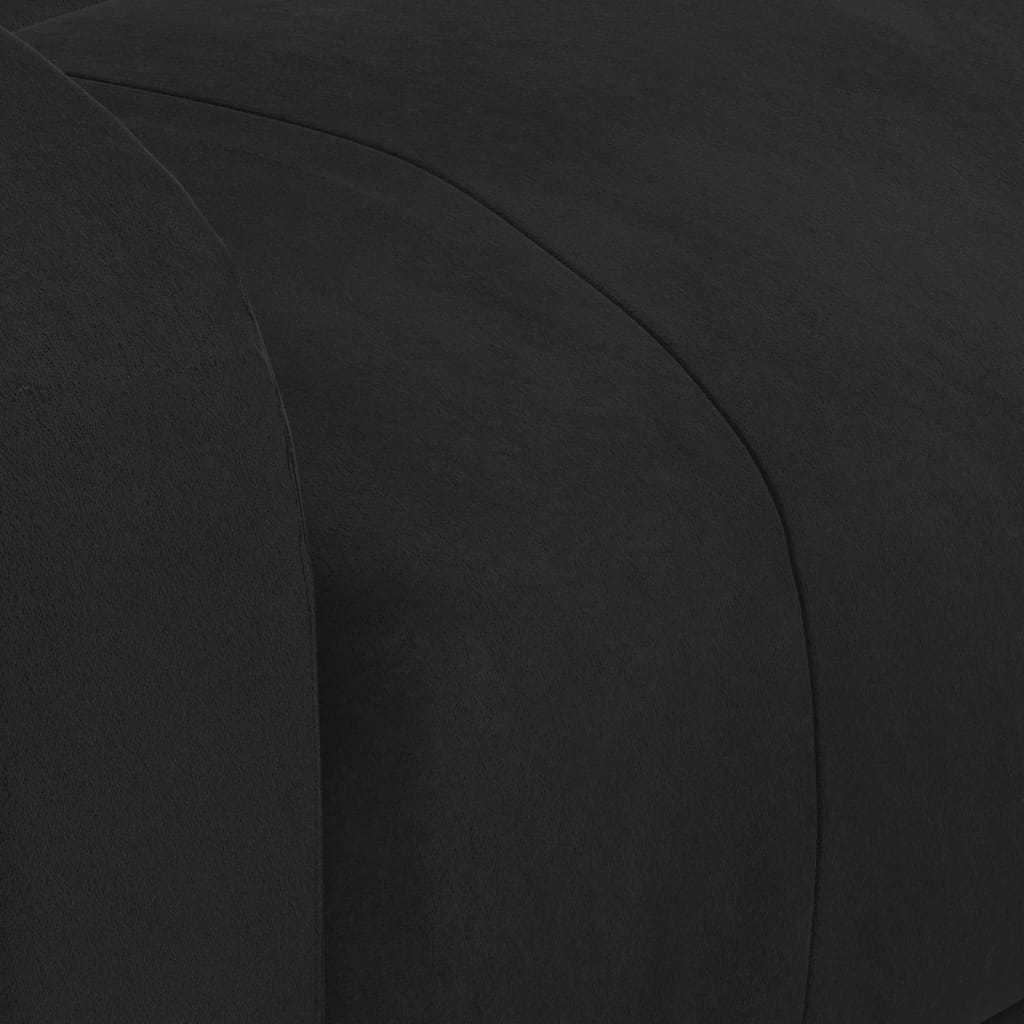 Fauteuil inclinable noir velours - XIOS