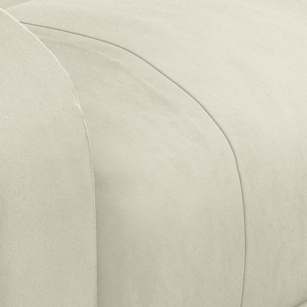 Fauteuil inclinable Crème Velours