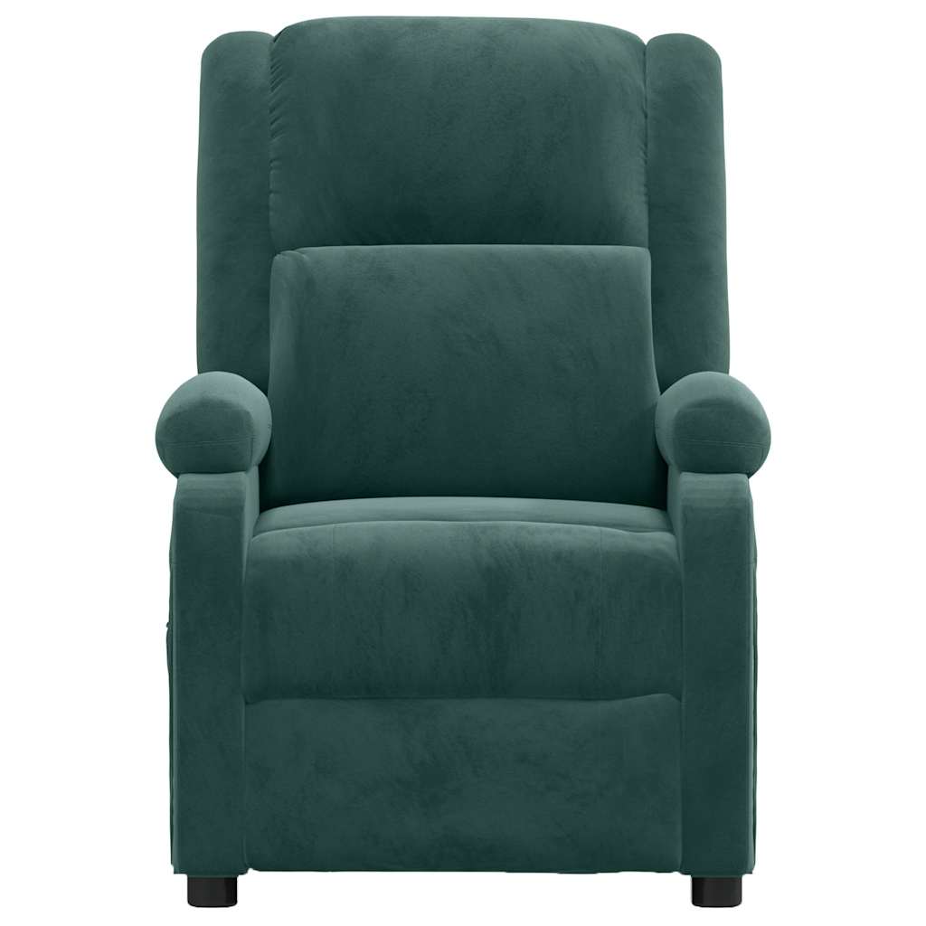 Fauteuil de massage Vert foncé velours - XIOS