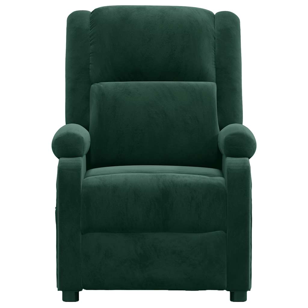Fauteuil de massage Vert foncé velours