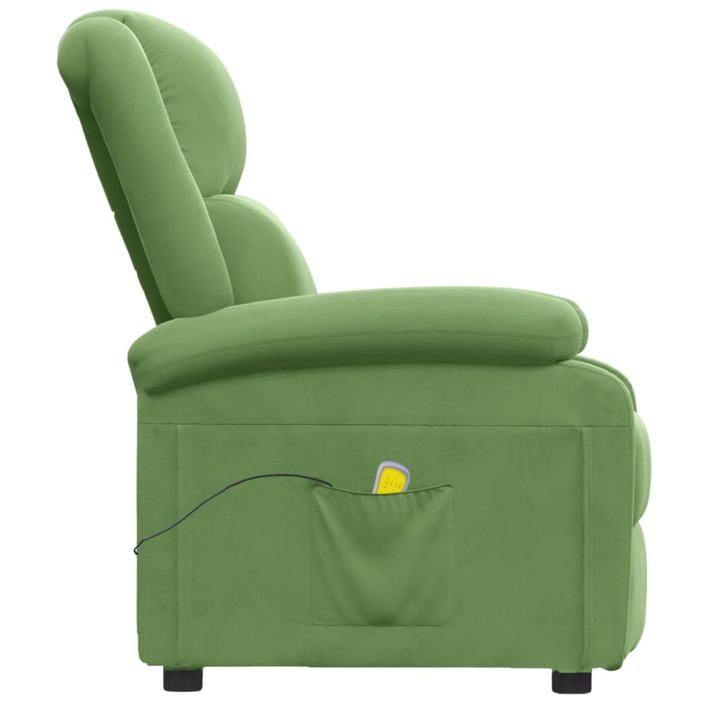 Fauteuil de massage Vert clair velours - XIOS